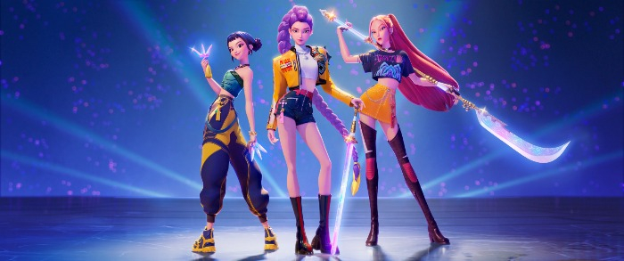 Huntrix in KPop Demon Hunters (Courtesy of Netflix) 