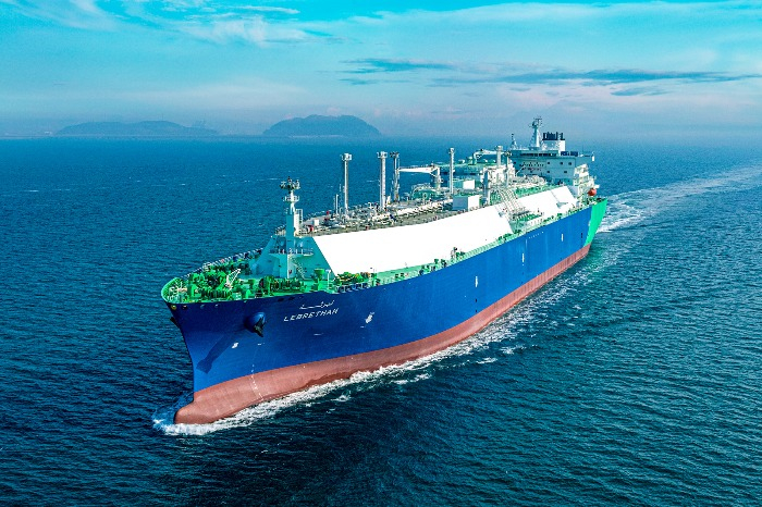 An LNG carrier built by Hanwha Ocean (Courtesy of Hanwha)