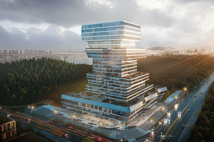 A rendering image of the Seoul Unicorn Startup Hub facility to be built in Seongsu-dong by around 2030 (Courtesy of Seoul Metropolitan Government)