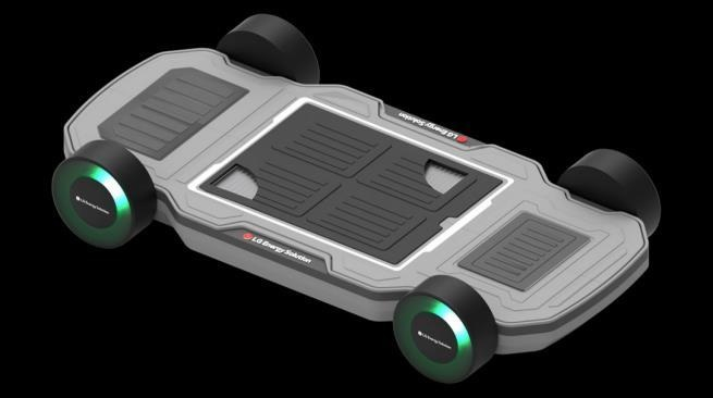 A rendering of LG Energy's pouch-type LFP cell pack (Courtesy of LG Energy Solution)