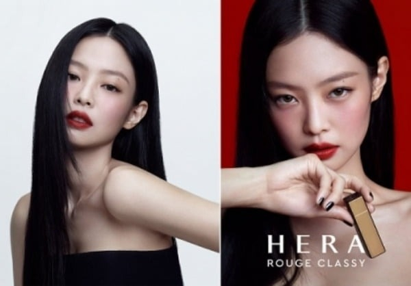Blackpink’s Jennie, a former brand ambassador for Hera (Courtesy of AmorePacific)