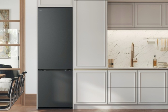 LG's new bottom freezer refrigerator installed in a home (Courtesy of LG Electronics)