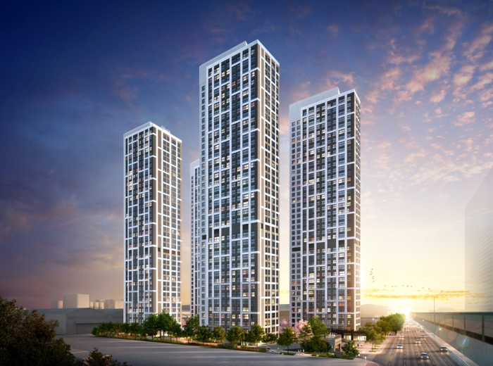 DL E&C's apartment complexes