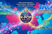 Kakao Entertainment to launch pan-Asian K-pop artist chart with Tencent Music, LINE MUSIC