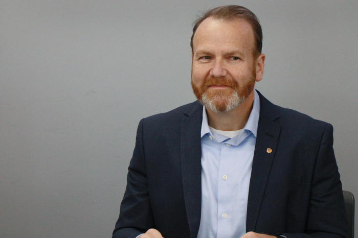 Tom Anderson, president of Hanwha Defense USA’s shipbuilding division (Courtesy of Yonhap)